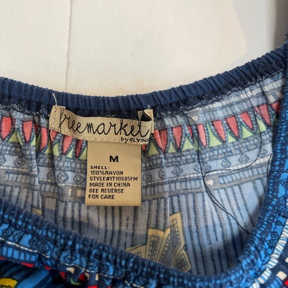 Womens Free Market by Flying Tomato Size Medium M Anthropologie Floral Crop Top - Picture 4 of 7